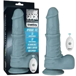 Lovetoy 28cm Remote Thrusting Vibrating Silicone Double Dildo