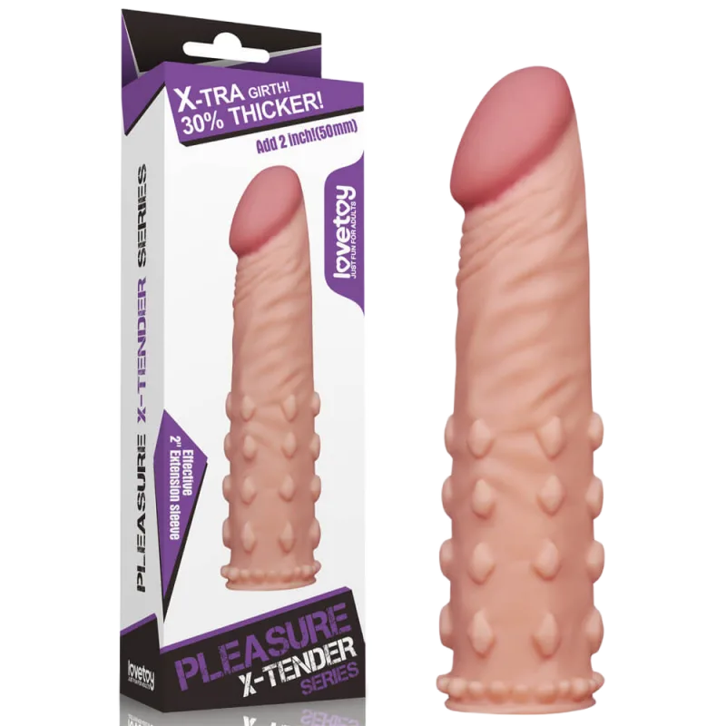 Lovetoy 5cm Soft Silicone Penis Extender with Spikes