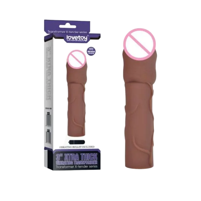 Lovetoy 6cm Vibrating Penis Sleeve Enhance Pleasure
