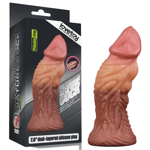 Lovetoy 7 Silicone Double Layer Realistic Dildo Soft