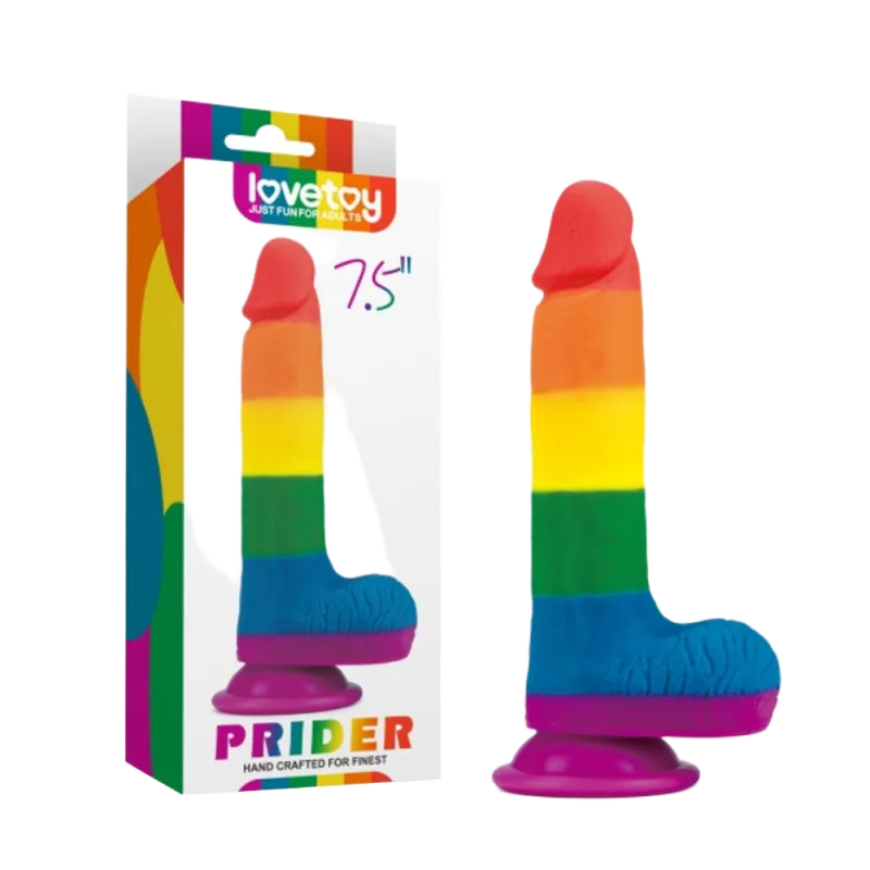 Lovetoy 7.5 Inch Suction Cup Dildo for Hands-Free Fun