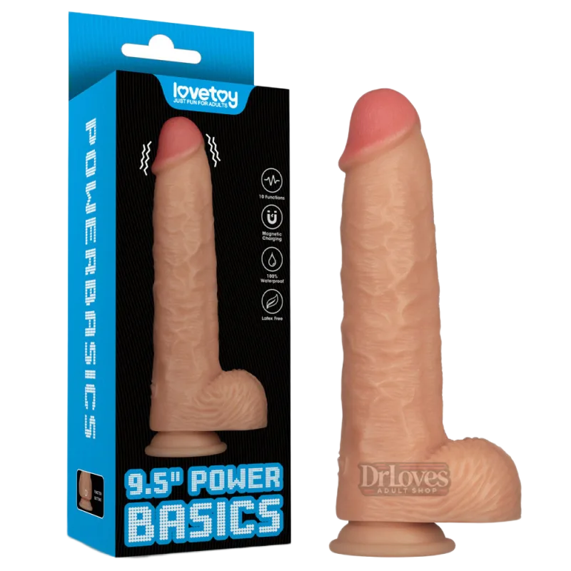 Lovetoy 9.5 Inch Power Basic Vibrating Dildo US