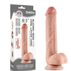 Lovetoy 9.5 Inch Wall-Mounted Realistic Suction Dildo