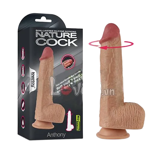 Lovetoy Anthony Ultra Soft Silicon Vibrating Dildo for Couples