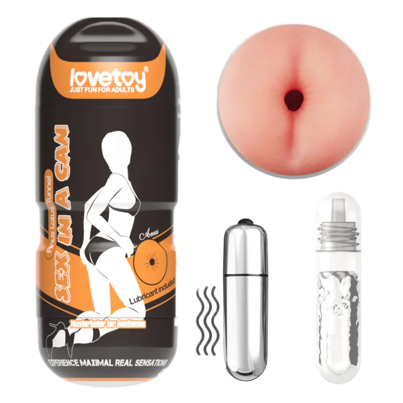 Lovetoy Anus Lotus Tunnel Vibrating Male Masturbation Cup