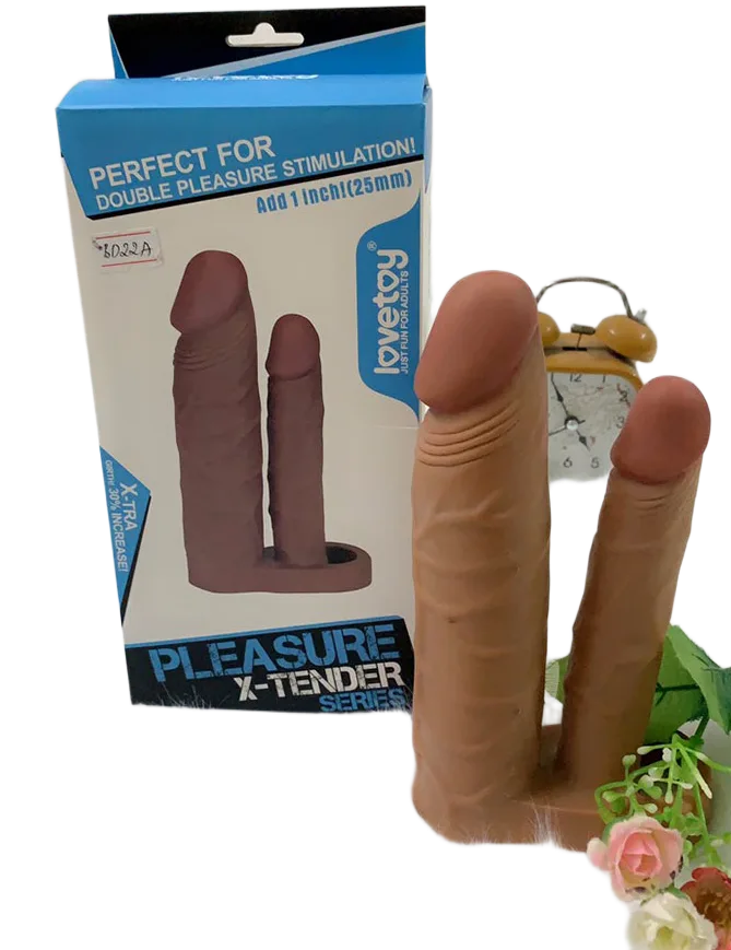 Lovetoy BD22A Soft Silicone Double Strap Dildo for Couples