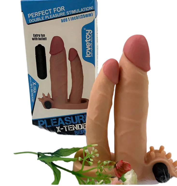 Lovetoy BD22B Dual Strap-On Vibrating Silicone Dildo