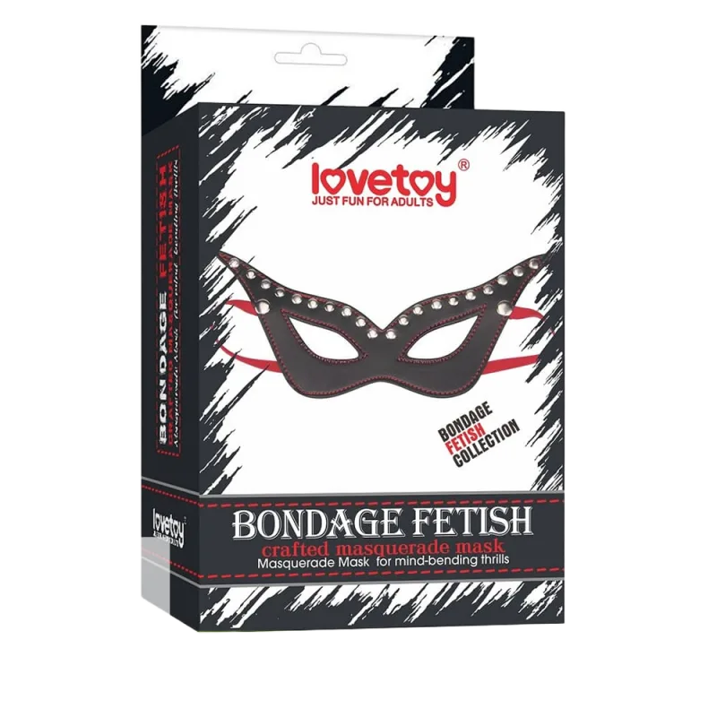 Lovetoy Bondage Fetish BDSM Mask Soft Faux Leather Sexy Mystery