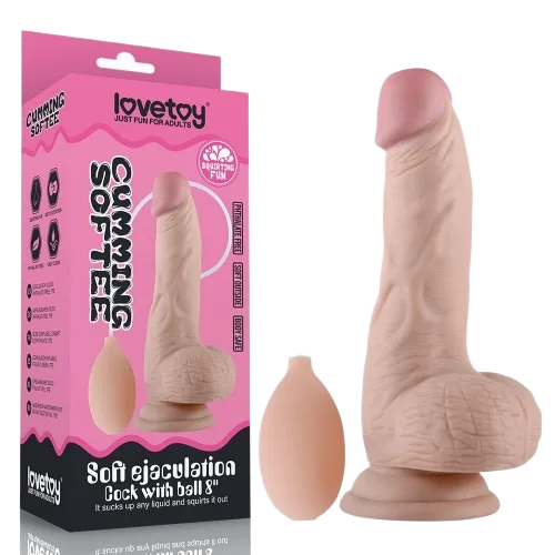 Lovetoy Cumming 8in Suction Dildo G-Spot Stimulation