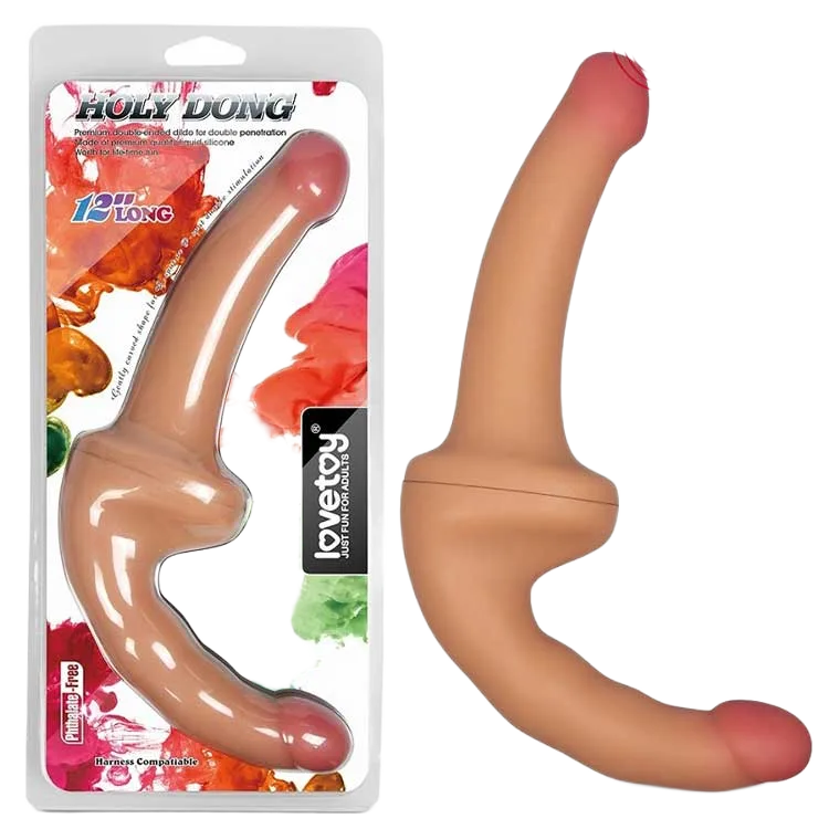 Lovetoy Double-Ended Lesbian Silicone Soft Vibrating Dildo