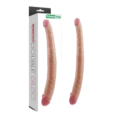 Lovetoy Double-Ended Soft Silicone Dildo for Lesbian Couples’ Fun