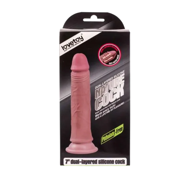 Lovetoy double-layer silicone wall mounted dildo realistic