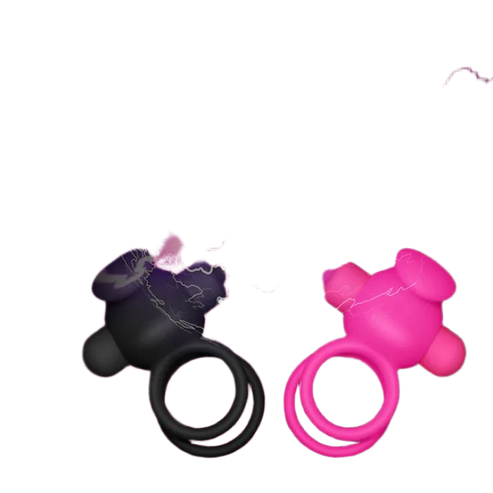 Lovetoy Duo licking tongue vibrating ring safe silicone for intense pleasure