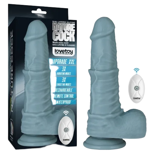 Lovetoy Giant Dual-Layer Remote Control Vibrating Cock