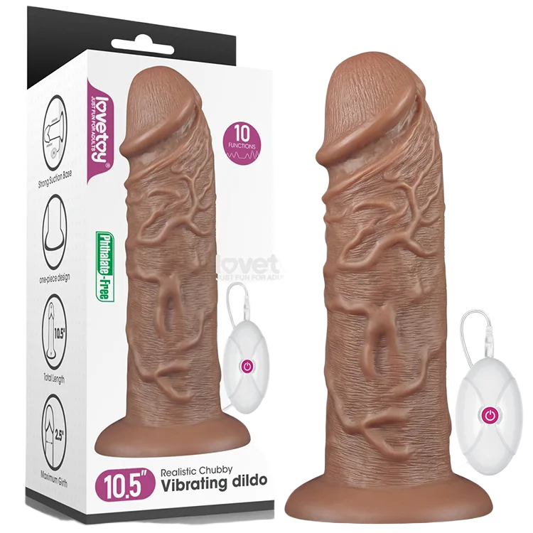 Lovetoy Giant Vibrating Dildo Silicone PVC Female G-Spot Stimulator