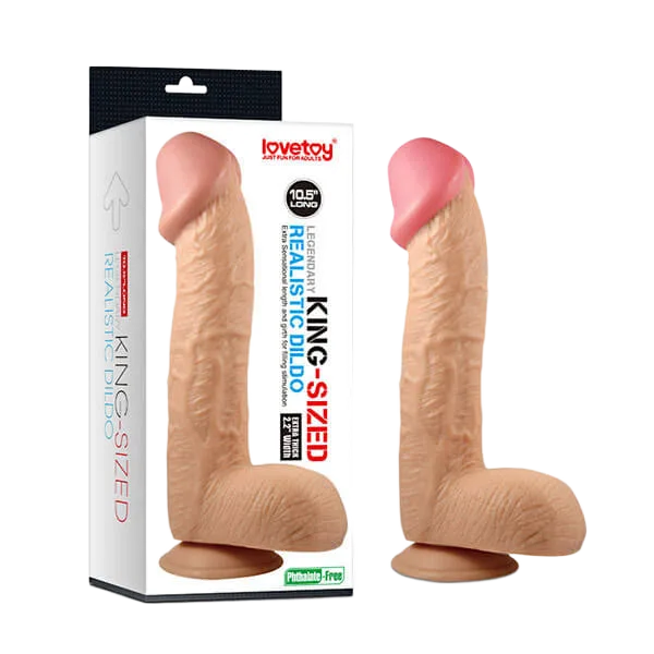 LoveToy King Size Extra Large Silicone Dildo