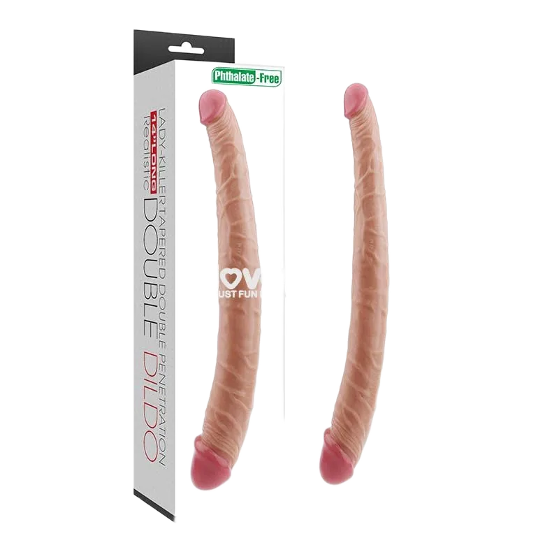 Lovetoy King Size Realistic Double-Ended Soft Silicone Dildo