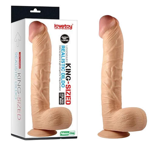 Lovetoy King Sized 12 Inch Wall-mounted Large Dildo Toy