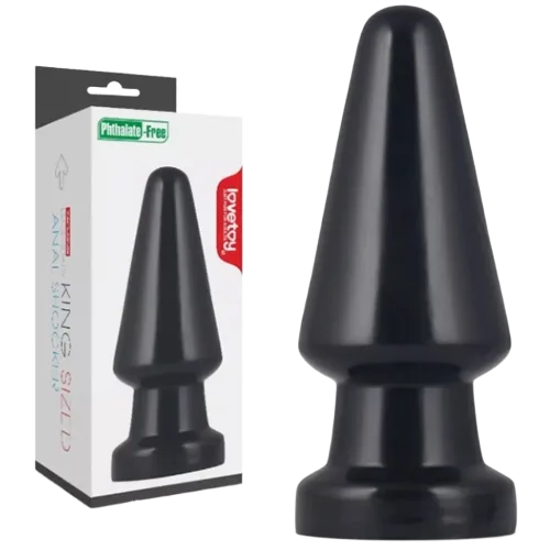 Lovetoy Kingsize 7” Large Smooth Silicone Anal Plug