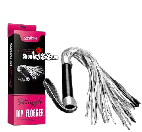 Lovetoy Leather BDSM Whip 72cm Strong Sensation Black