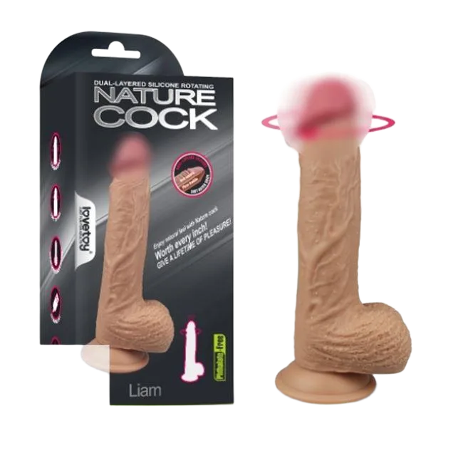 Lovetoy Liam Soft Silicone Vibrating Wall-Mount Dildo