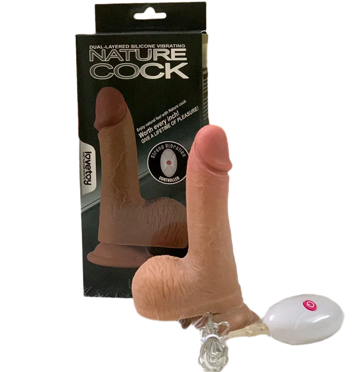 Lovetoy Luca super soft 16cm vibrating silicone dildo female