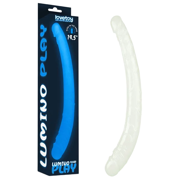 Lovetoy Lumino Double-Ended Glow in Dark Realistic Dildo
