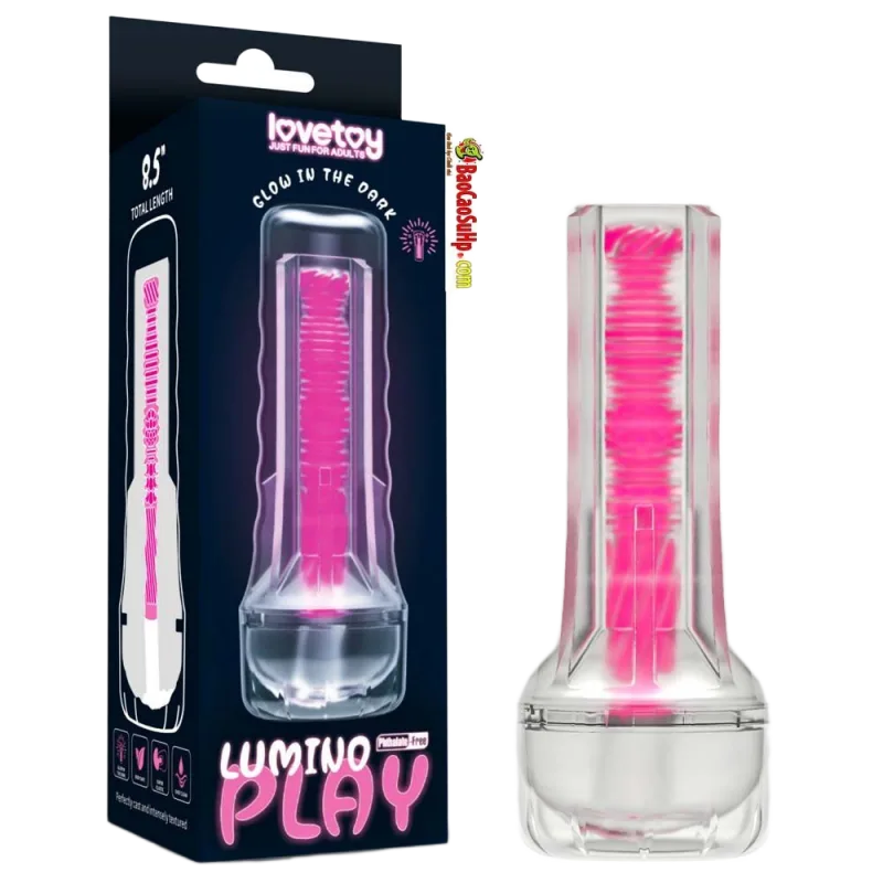 Lovetoy LV342042 Transparent Pink Flashing Masturbation Cup USA