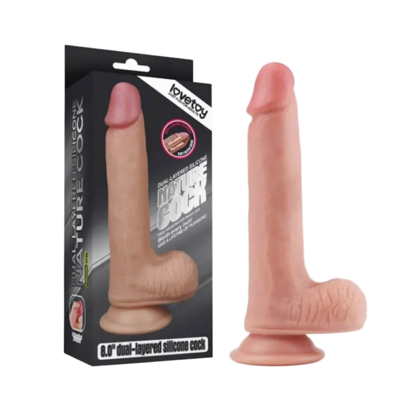 Lovetoy Natural Cock realistic Asian size vibrating dildo
