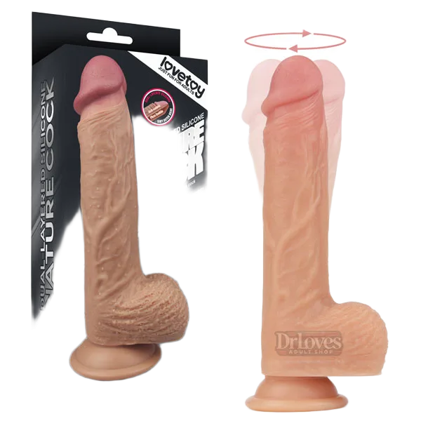 Lovetoy Nature Cock Liam 8.5” Wall Mount Vibrator