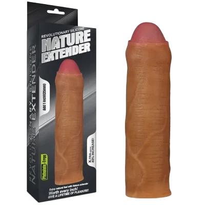 Lovetoy Nature Ribbed Condom Sleeve Size 17.8cm