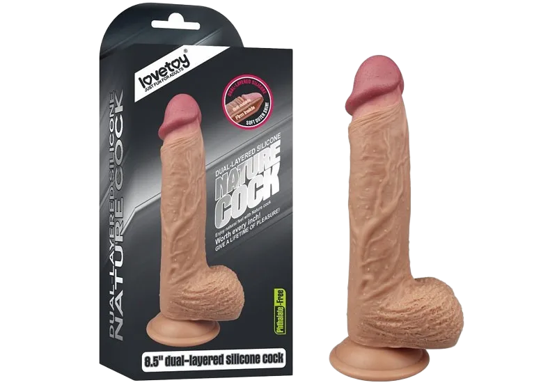 Lovetoy Nature Soft Silicone Wall-Mount Dildo Female Massager