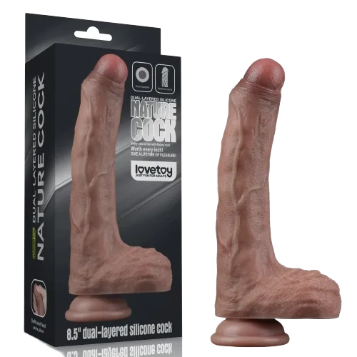 Lovetoy Nature USA Silicone Wall Dildo Soft 8.5in