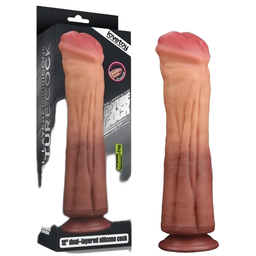 Lovetoy Platinum Silicone Cock 12.5” Realistic Dual-Layer Feel