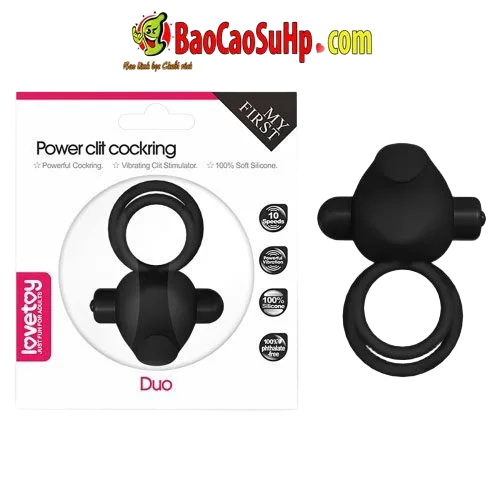 Lovetoy Power Clit Duo Silicone Cock Ring