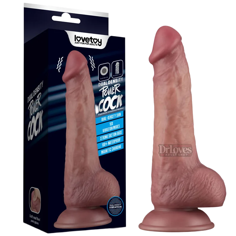 Lovetoy Power Cock 8.5 Inch Waterproof Vibrating Dildo