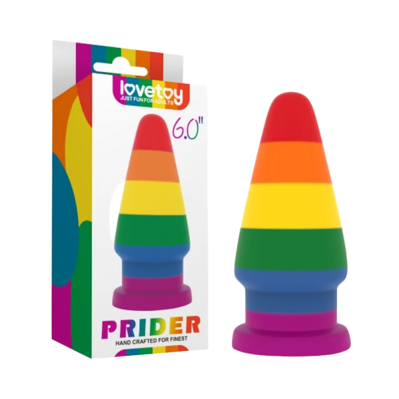 Lovetoy Prider 6.0 inch Wall-Mountable Realistic Dildo
