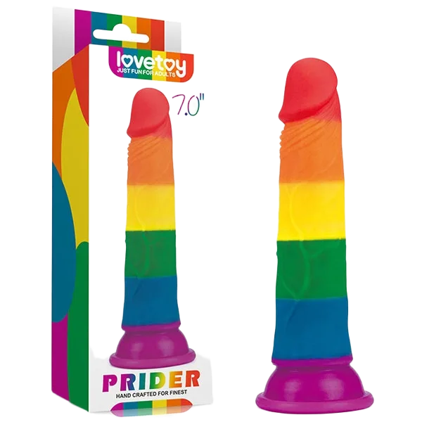 Lovetoy Prider 7in Wall Mounted Vibrating Silicone Dildo
