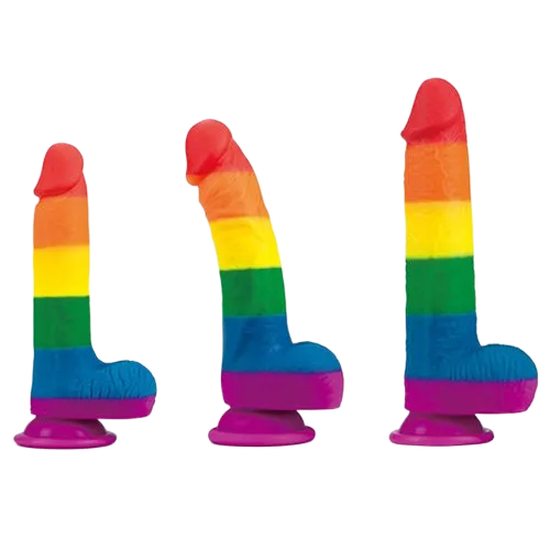 Lovetoy Prider Multi-Size Silicone Dildo Vibrator 7-9in