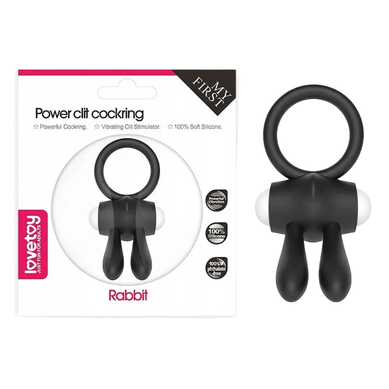 Lovetoy Rabbit Ear Cock Ring Enhance Male Pleasure
