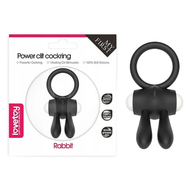 Lovetoy Rabbit Vibrating Penis Ring with Bunny Ears