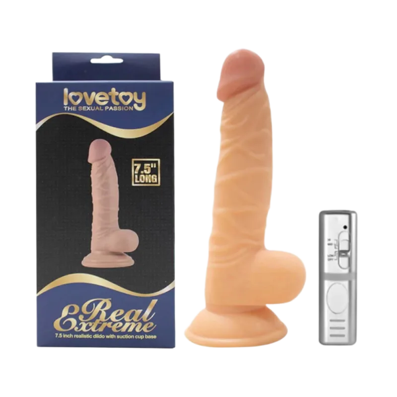 Lovetoy Real Extreme 7.5” High Quality Silicone Dildo