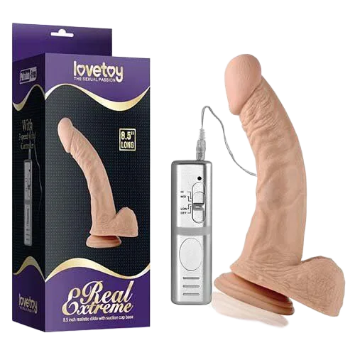 Lovetoy Real Extreme 8.5 Inch Large Vibrating Dildo