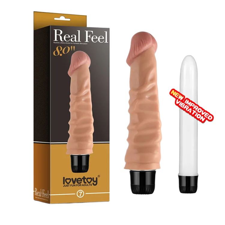 Lovetoy Real Feel Silicone Powerful Vibrating Dildo