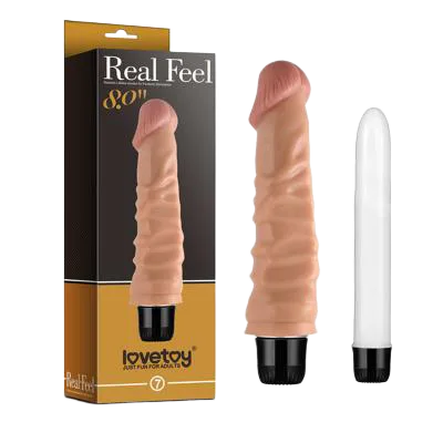 Lovetoy Real Feel Silicone Vibrating Dildo 20cm