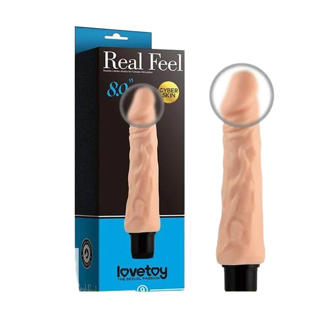 Lovetoy Real Feel Soft Vibrating Realistic Dildo Affordable