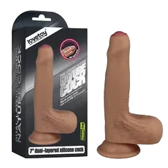 Lovetoy Ribbed Head Women's Premium Realistic Dildo