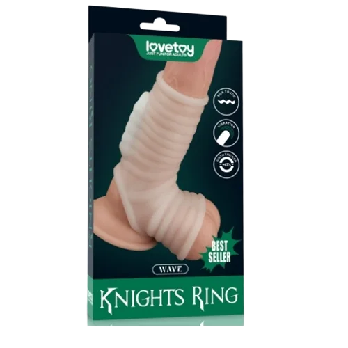 Lovetoy Ribbed Silicone Ball Ring Vibrating Delay Sleeve