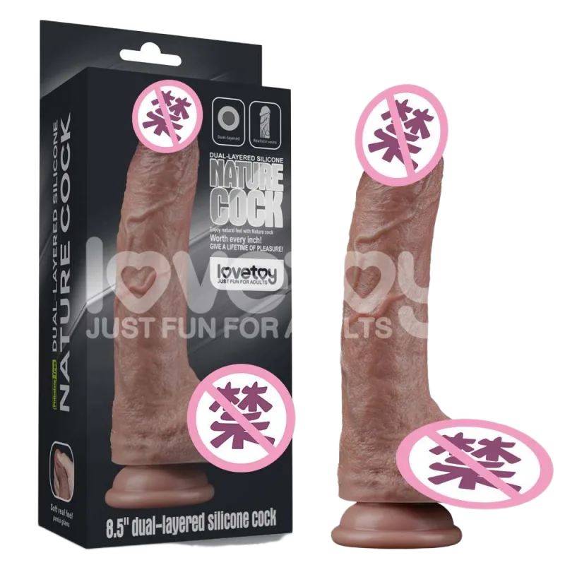 Lovetoy Silicone 3D Realistic Hollow Dildo LV411044