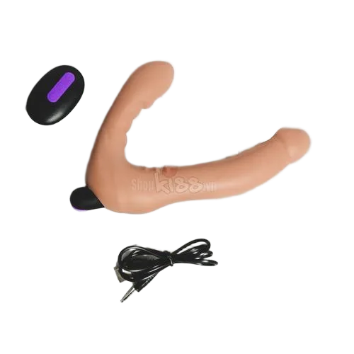 LoveToy Soft Dual Head Remote Control Vibrating Dildo